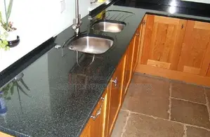 Premium Kenyan Black Granite Slab – 8 Ft × 2 Ft