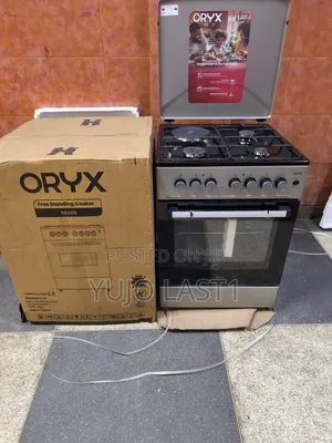 Mika Oryx Standing Cooker, 60cm X 60cm, 3 Gas Pool Jet Burners + 1 El