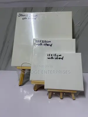 Small Wooden Easels With Canvas Boards