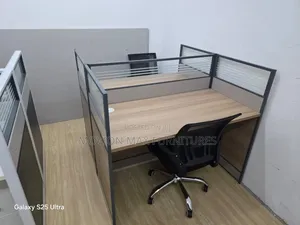 1.4m 2way Workstation With Chairs