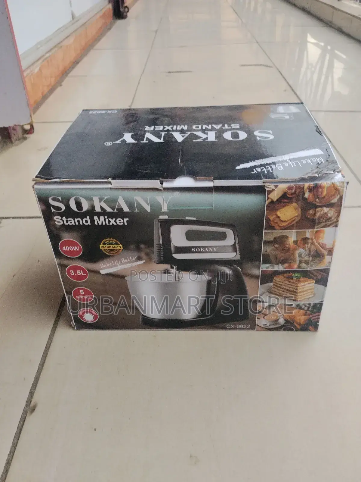 Sokany 3.5l Stand Mixer Cx-6622 With 5 Speed Settings