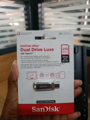 Sandisk Ultra Dual Drive Luxe Usb Type-C 256gb Up to 400mb/S