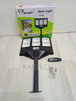 Dplight 300w Solar Led Street Light With Motion Sensor Remote Control