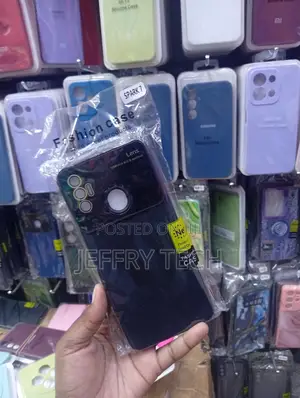 Tecno Spark 7solid Dark Matte Back Panel Case