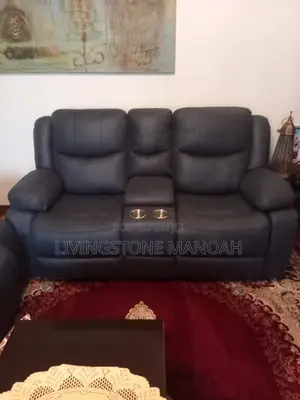 Recliner Sofa 6 Seater - Navy Blue