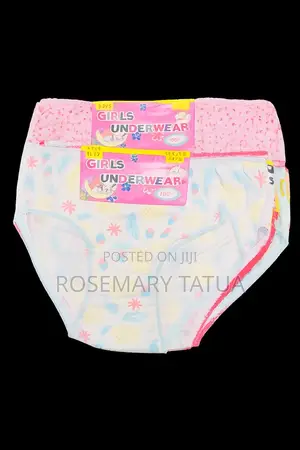 Girls' 100% Cotton Underwear (3-Pack)