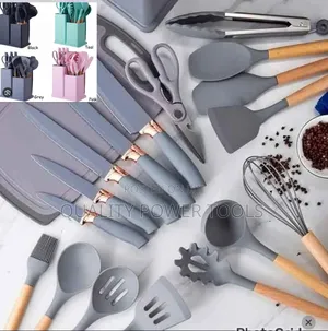 Comprehensive 19-Piece Kitchenware Set Silicone Spoons Utensils