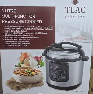 Tlac 8l Electric Pressure Cooker 1200w Rated Power