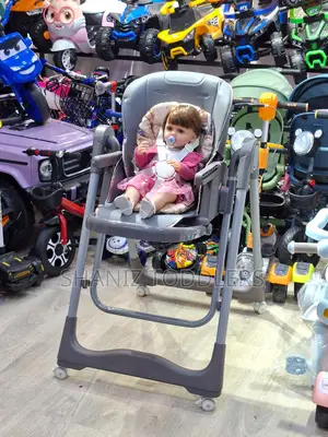 Compact Baby Feeding Chair With Wheels – Ideal for Home Use
