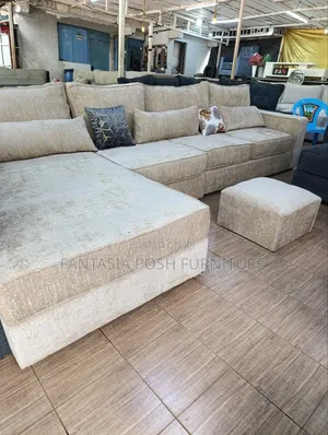 L-Shape Sofa 5-Seater + Ottoman