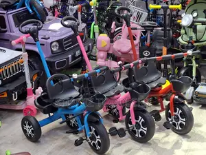 Baby Bike With Handle Kids 3 Wheel Bicycle With Basket