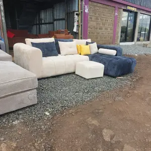 6-Seater L-Shaped Bubble Sofa