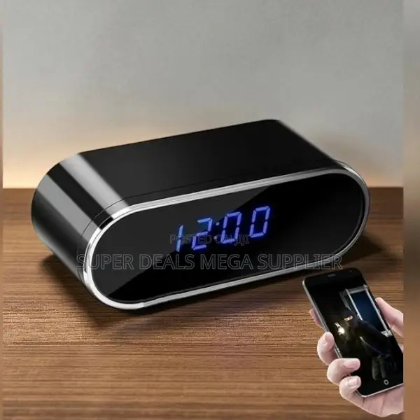 24/7 Operation Wifi Alarm Table Clock Hidden Spy Camera