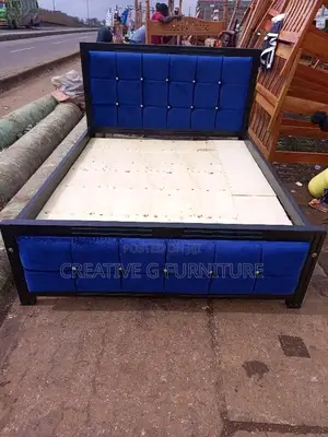 5x6 Mocket Bed – Royal Blue With Black Frame