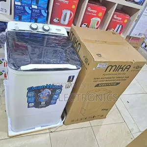 Mika Washing Machine, 10kg, Semi Auto Single Tub, White