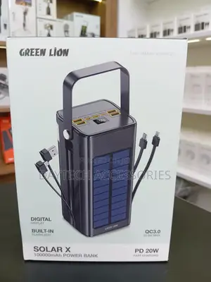 Green Lion Solar X Power Bank 100,000mah