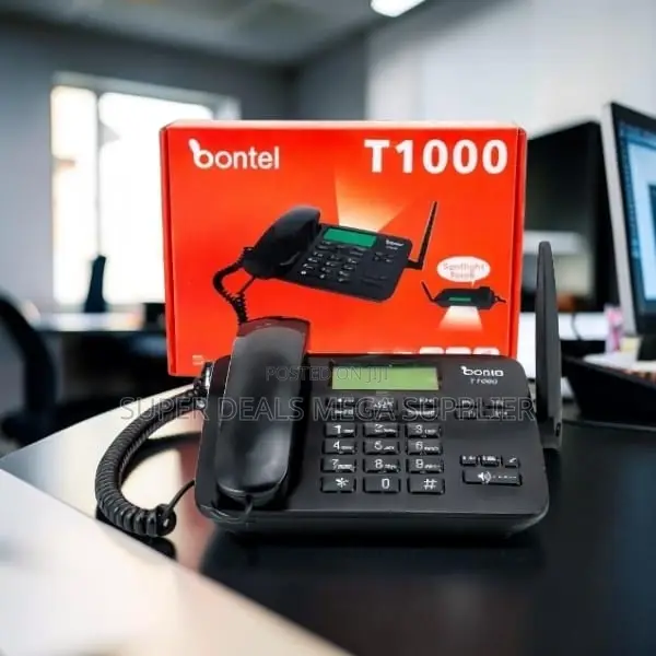 Bontel T1000 Dual Sim GSM Fixed Wireless Desktop Phone With SMS