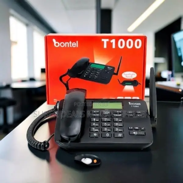 Bontel T1000 Dual Sim GSM Fixed Wireless Desktop Phone With SMS