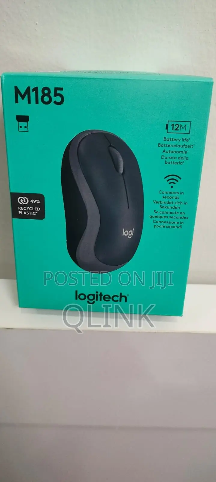 Logitech M185 Wireless Mouse - Swift-Grey