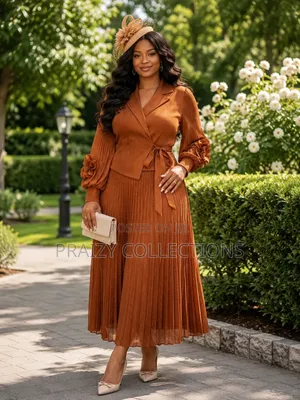 Blossom Grace Miyaki Pleated Maxi Dress