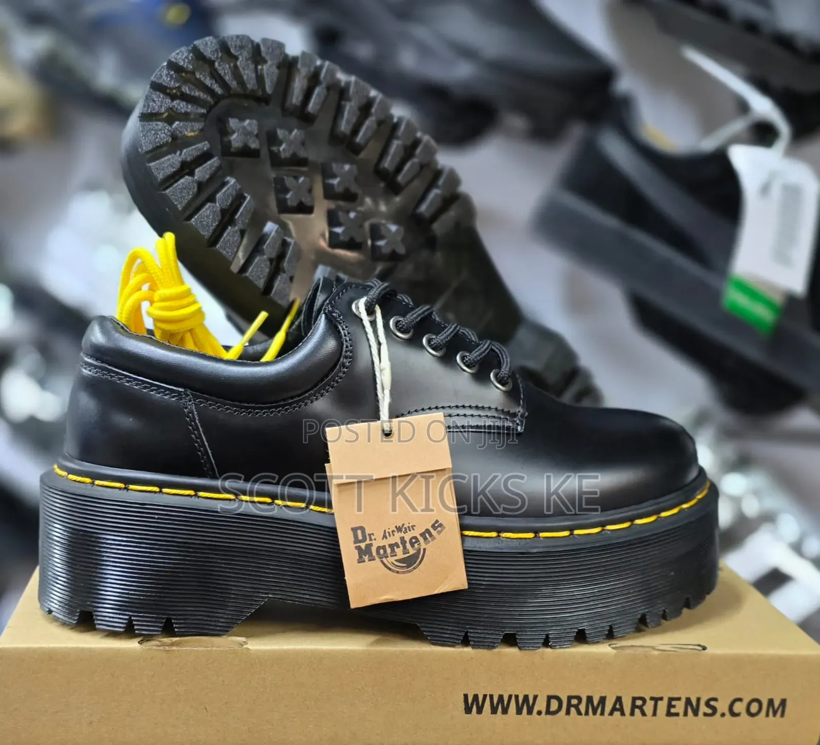 Dr.Martens Double Sole Leather Unisex Shoes