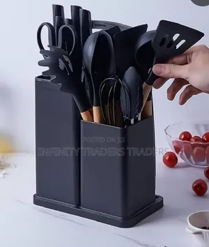 Silicone Cooking Kitchen Spoon Set