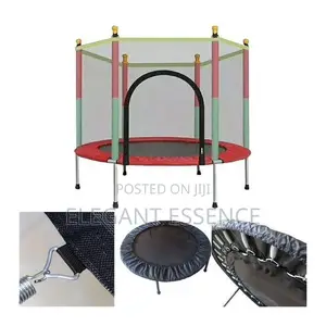 Compact 4ft Mini Trampoline With Safety Net for Home Use