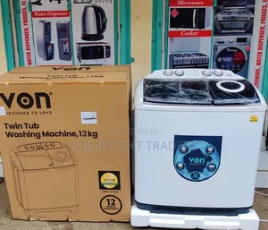 Von Washing Machine Top Load Twin Tub 13kg