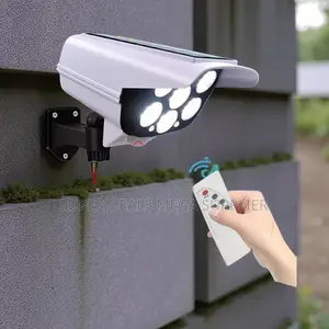 Solar Powered Dummy Fake CCTV Camera With Motion Detection Light