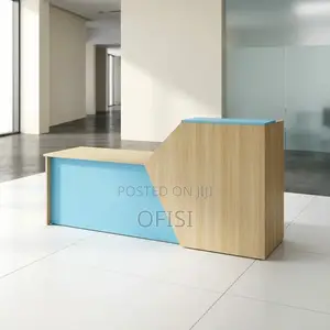 Reception Desk; 2.4m Custom Office Reception Table
