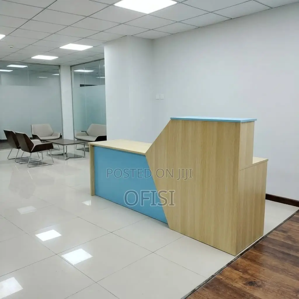 Reception Desk; 2.4m Custom Office Reception Table