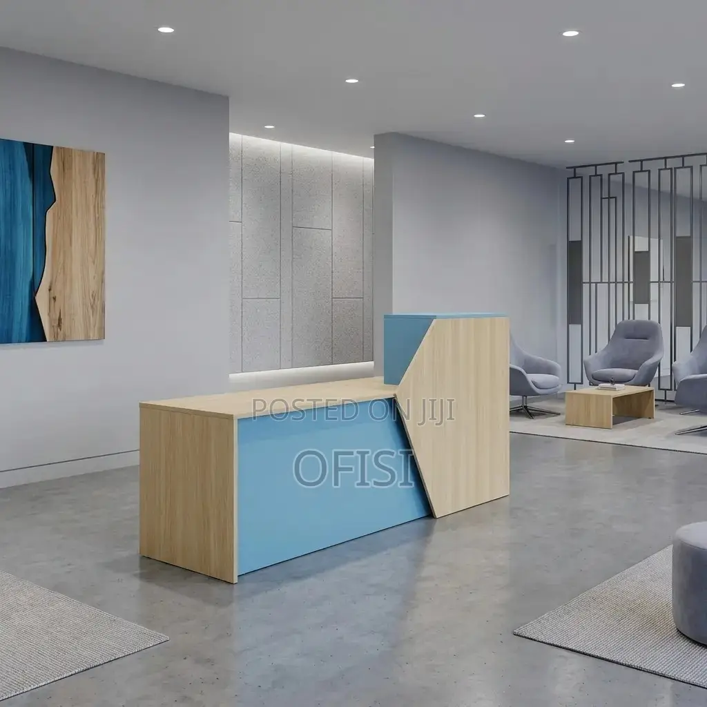 Reception Desk; 2.4m Custom Office Reception Table