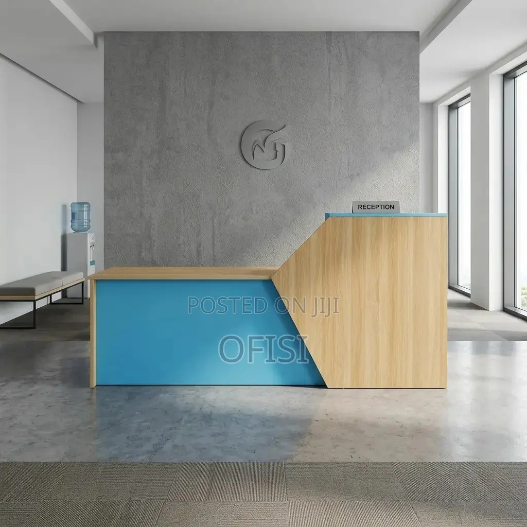 Reception Desk; 2.4m Custom Office Reception Table