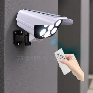 Home Security Dummy Fake CCTV Camera With Pir Solar Led Light