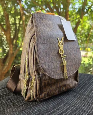 Monogram Print Quality Mimimalist Backpack