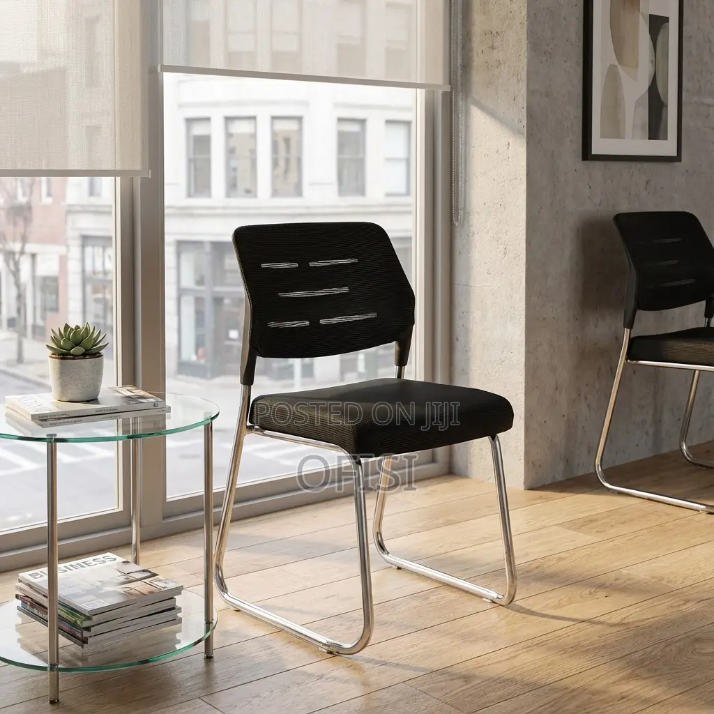 Office Chair; Mesh Waiting Office Chair – Stackable