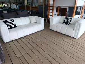 5 Seater Sofa Set – 3,2 White Upholstery