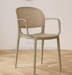 Plastic Chair: Rattan Inspired Weatherproof Chair With Armrests