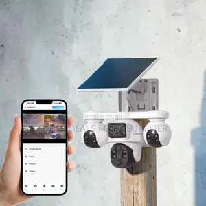 V380 Pro 20mp 4g PTZ Rotating Triple Lens Solar Camera High Resolution