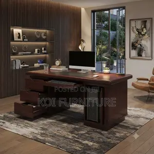 Office Desk; 1.2 Meters Executive Office Desk With Included Drawers