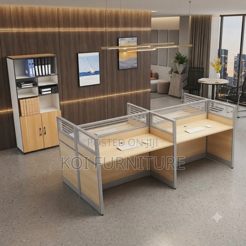 Office Workstation; Four Users Offices MDF Made Workstations