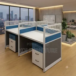 Office Workstation; Four Users Offices MDF Made Workstations