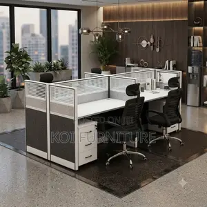 Office Workstation; Four Users Offices MDF Made Workstations