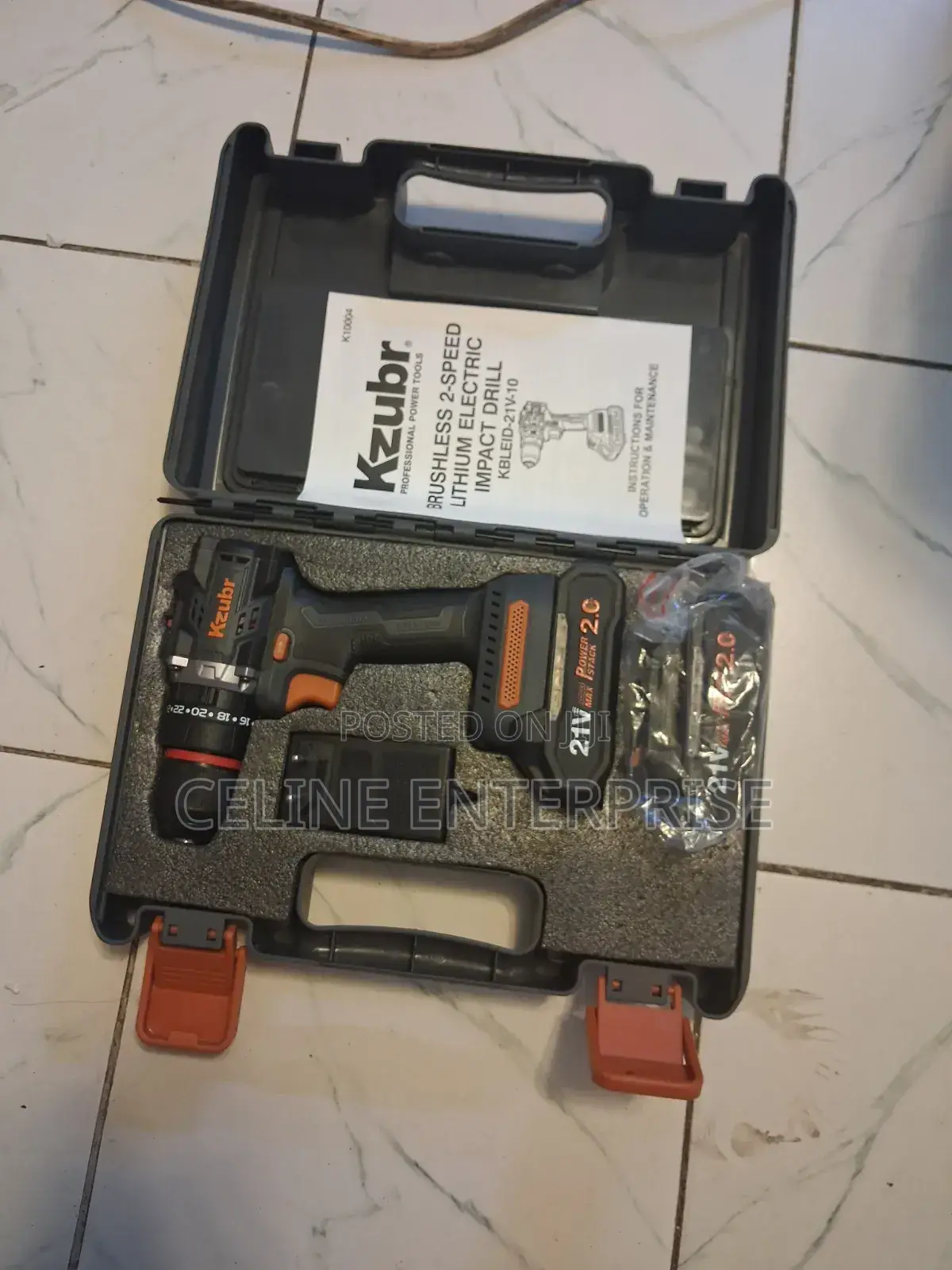 Kzubr 21v Brushless Cordless Impact Drill