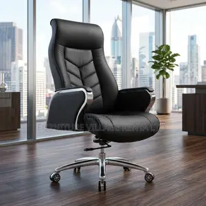 Leather Executive Office Chair Ergonomic Boss Reclining Chair