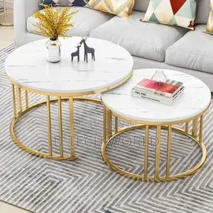 : 2 Piece Marble Top Nesting