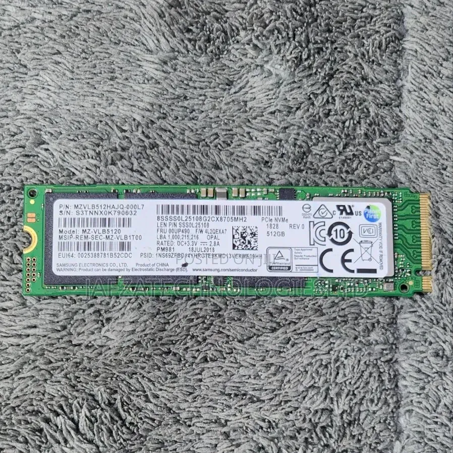 Samsung 512gb M.2 Pcle Nvme SSD