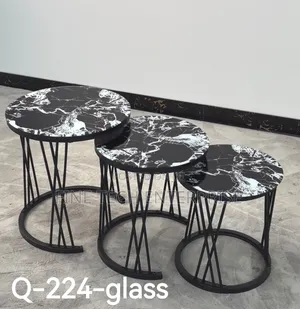 3 in 1 Executive Table (Glass Effect).