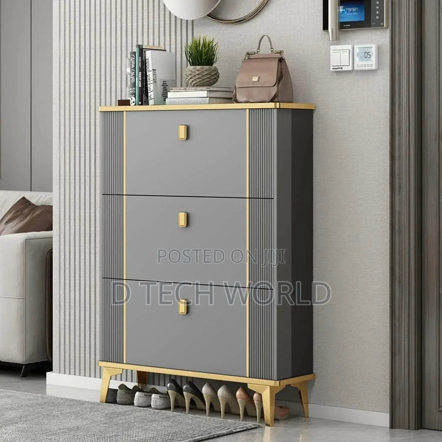3 Tier Tipping Shoe Cabinet