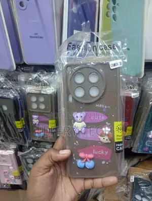 Tecno Camon 30 Silicone Phone Case Featuring 3d Cartoon Charms